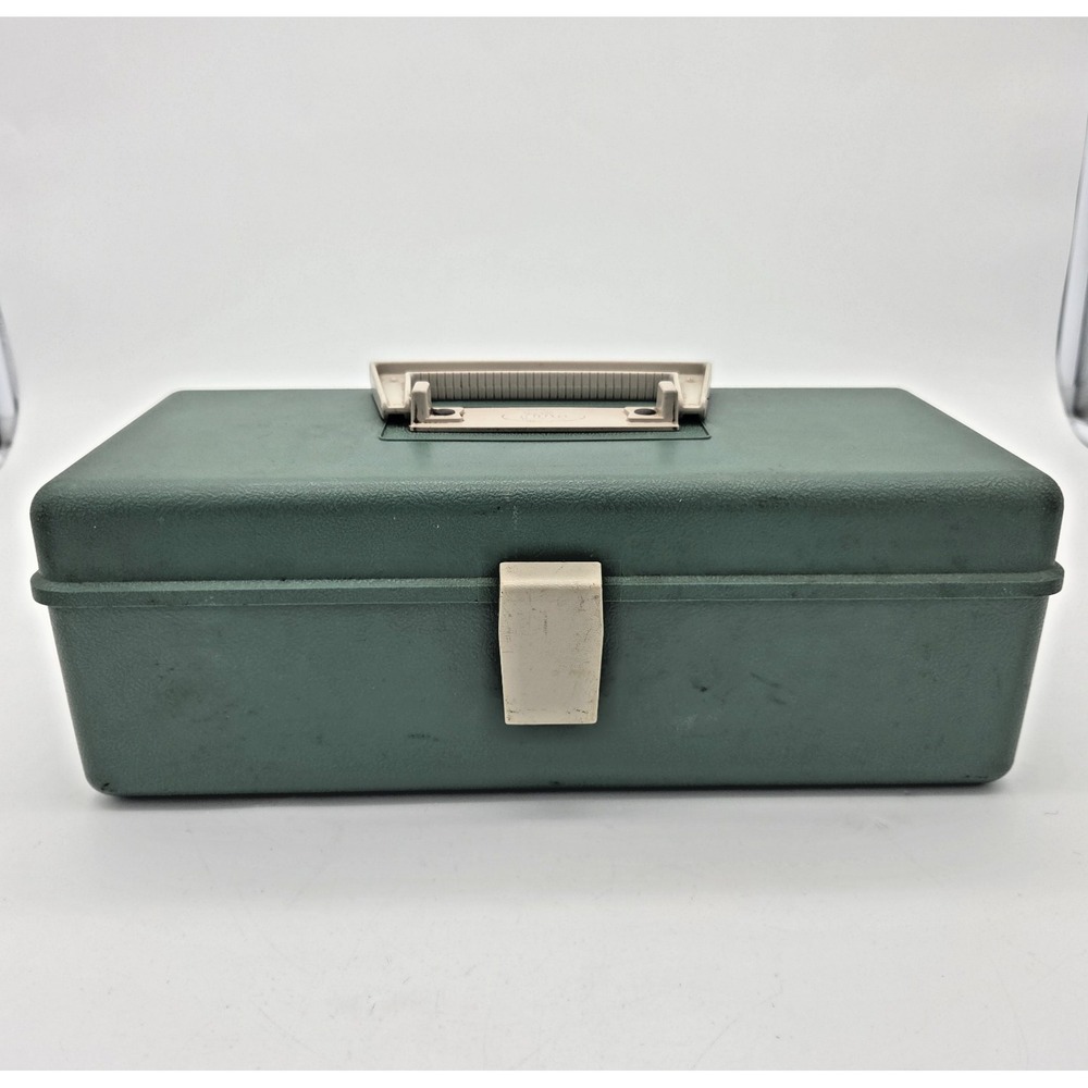 Vintage Plano 5800 Tackle Box Green Made In USA